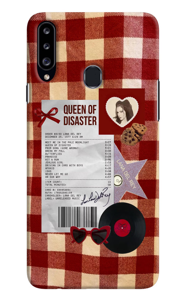 Queen of Disaster Samsung A20s Hard Case Back Cover by Casekaro