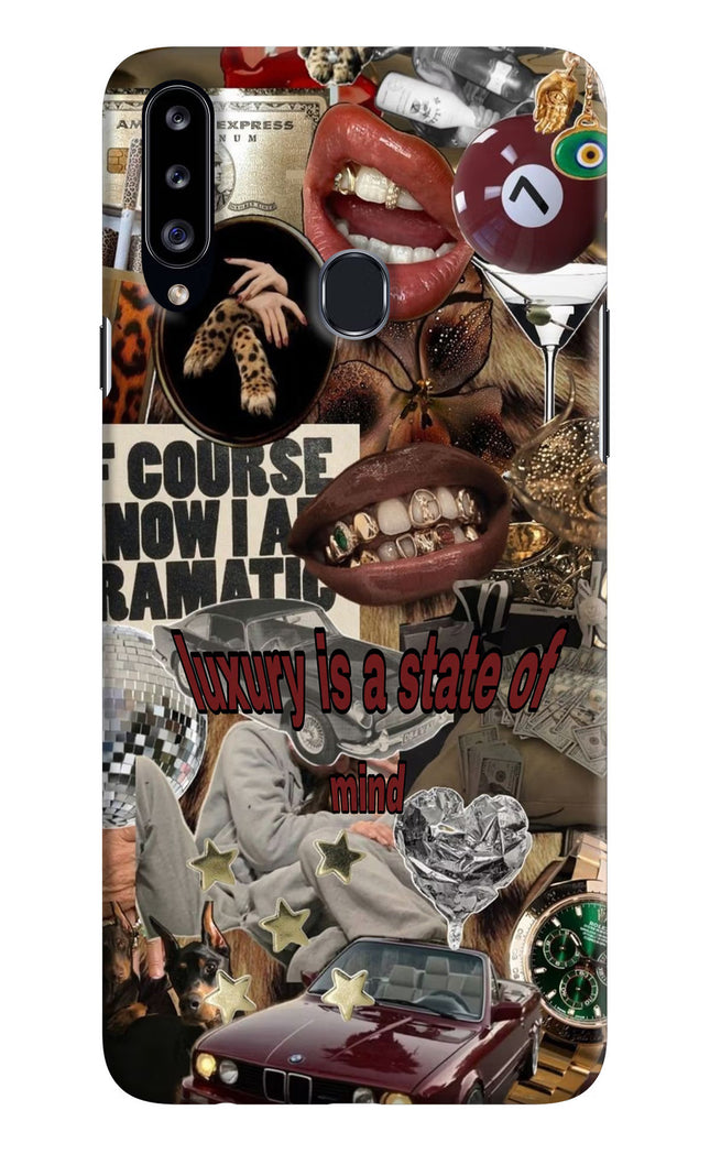 Luxury Samsung A20s Hard Case Back Cover by Casekaro