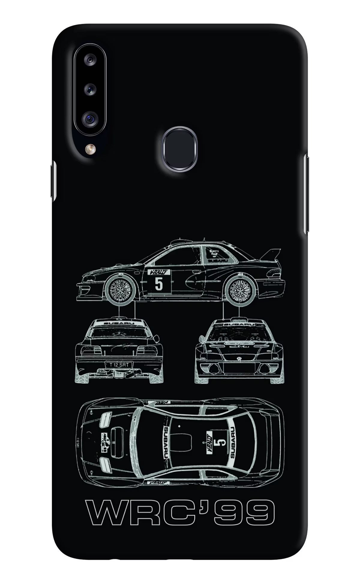 WRC'99 Samsung A20s Hard Case Back Cover by Casekaro