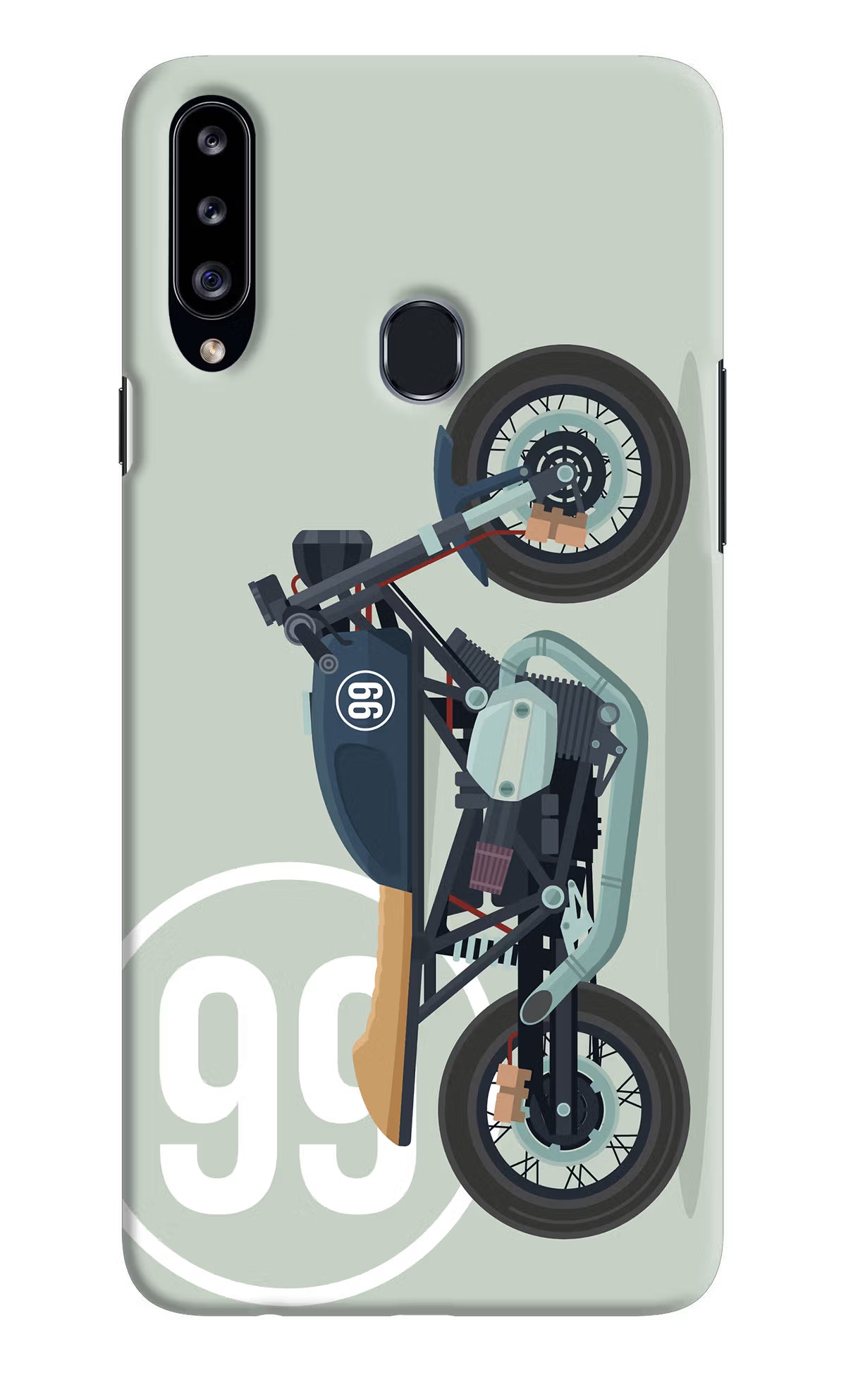 Classic Cafe Racer 99 Samsung A20s Hard Case Back Cover by Casekaro