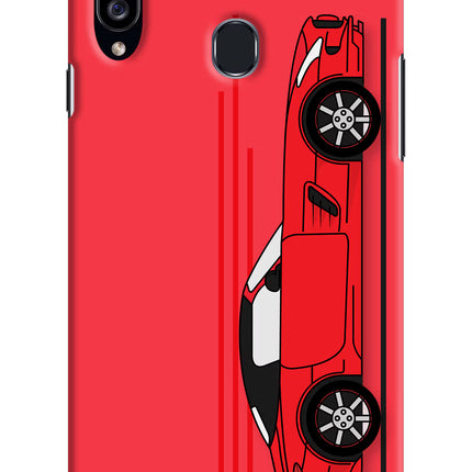 Red Velocity Samsung A20s Hard Case Back Cover by Casekaro