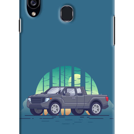 Retro Garage Vibe Samsung A20s Hard Case Back Cover by Casekaro