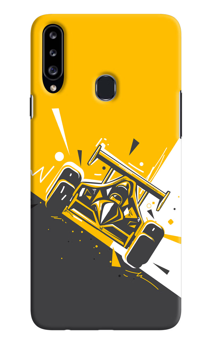 Track King Samsung A20s Back Cover, Hard case