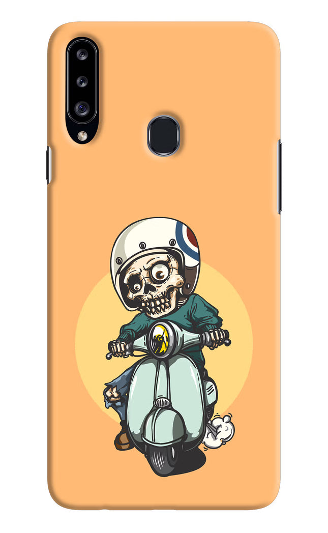 Undead Biker Samsung A20s Hard Case Back Cover by Casekaro