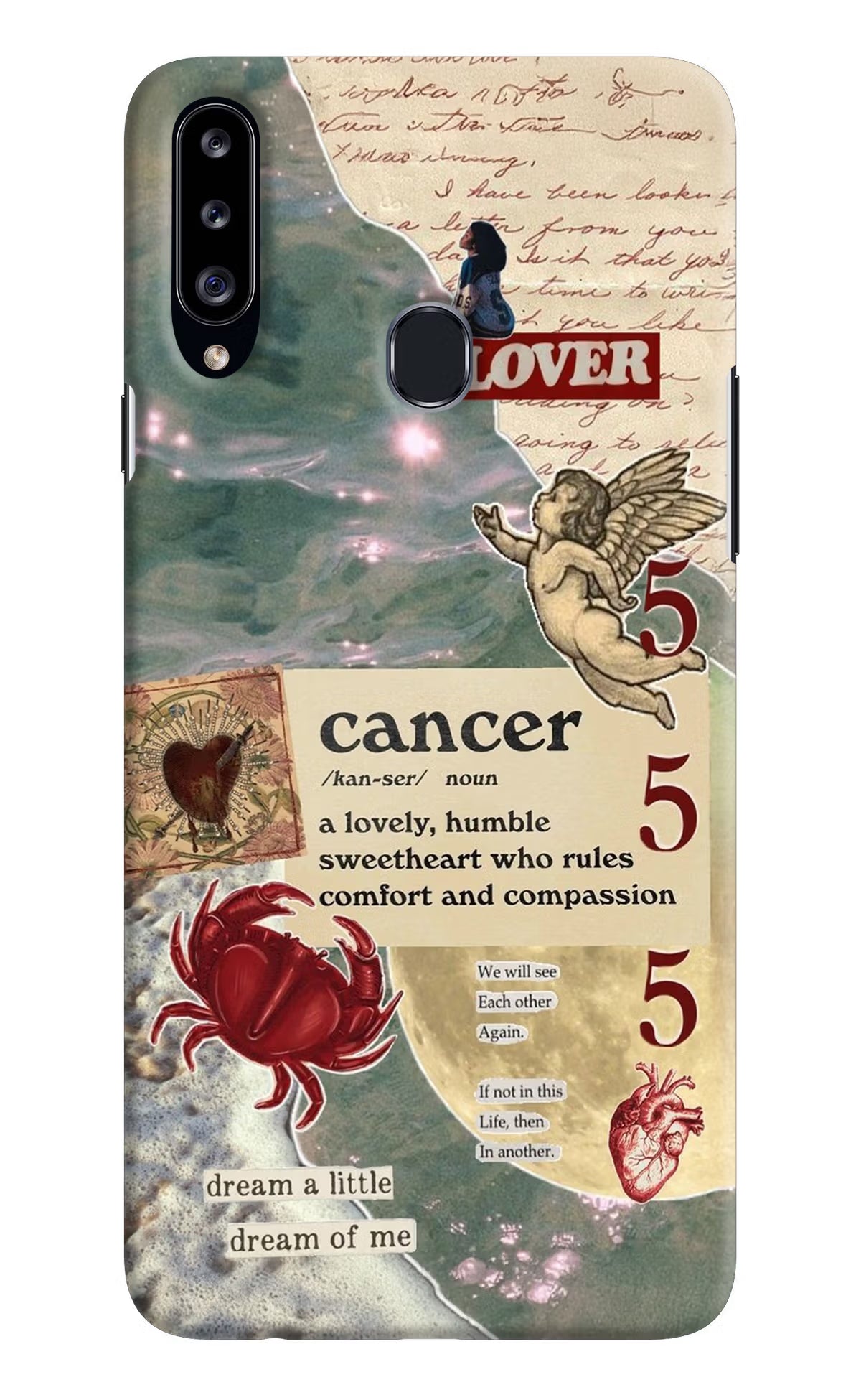 Cancer Zodiac Samsung A20s Hard Case Back Cover by Casekaro