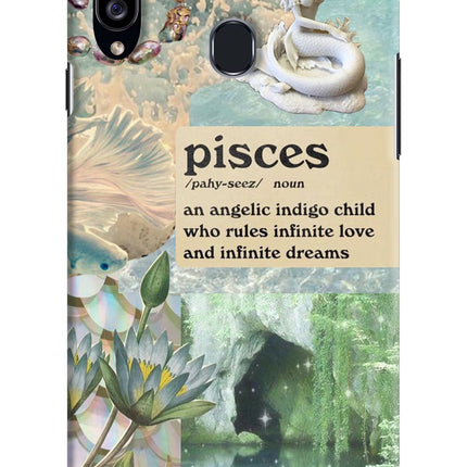Pisces Zodiac Samsung A20s Hard Case Back Cover by Casekaro