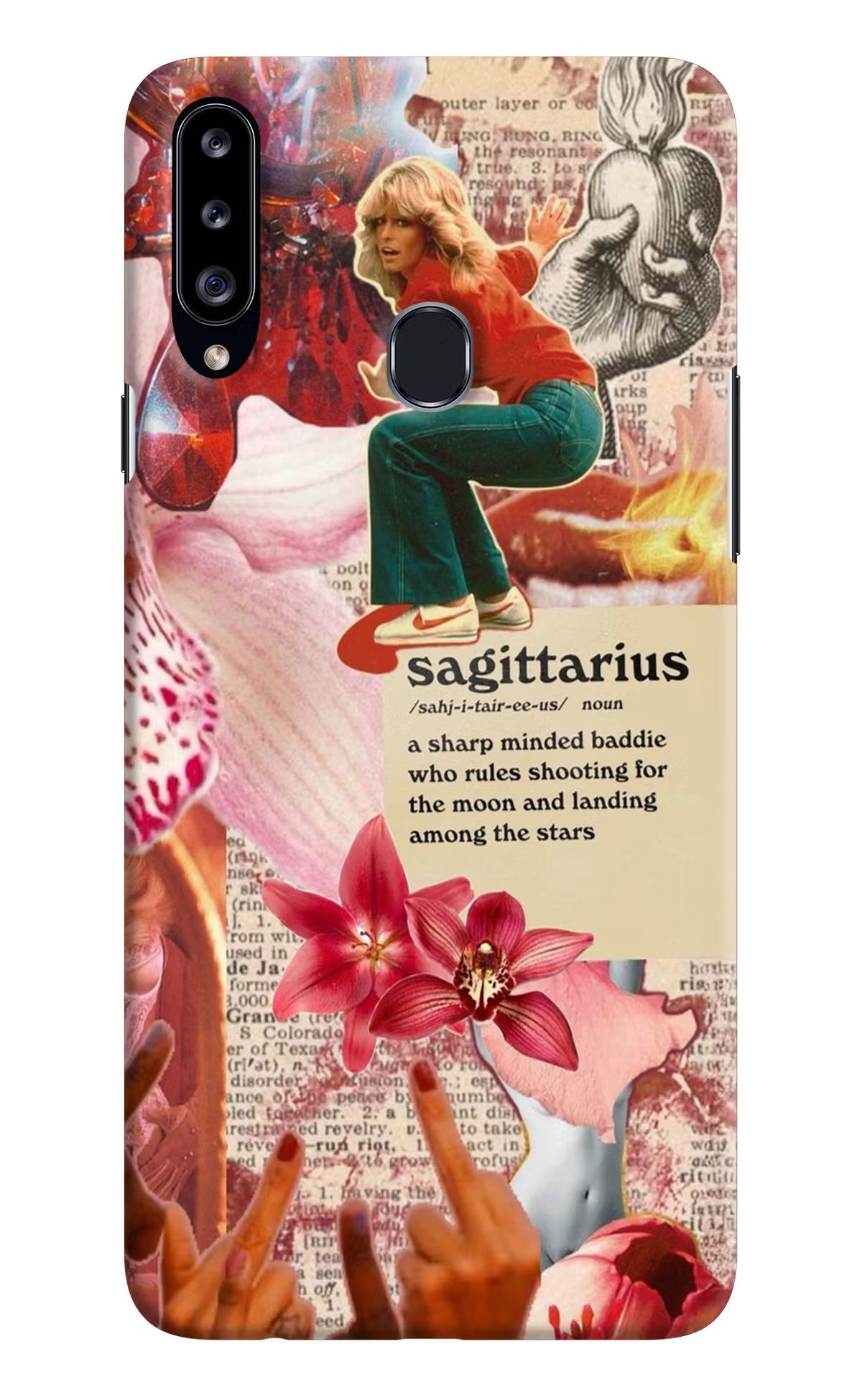 Sagittarius Zodiac Samsung A20s Hard Case Back Cover by Casekaro