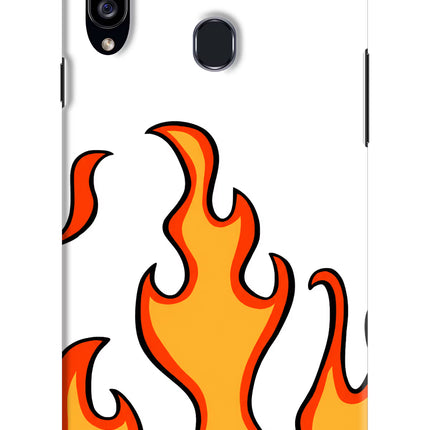 Fired Up – White Samsung A20s Hard Case Back Cover by Casekaro