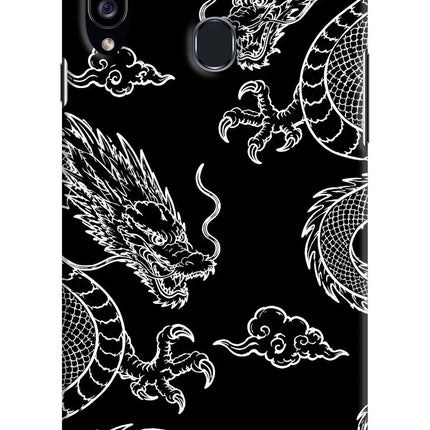Twin Dragons Samsung A20s Hard Case Back Cover by Casekaro