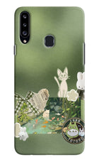Aesthetic anime Samsung A20s Hard Case Back Cover by Casekaro