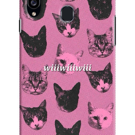 Pink Cats Samsung A20s Hard Case Back Cover by Casekaro