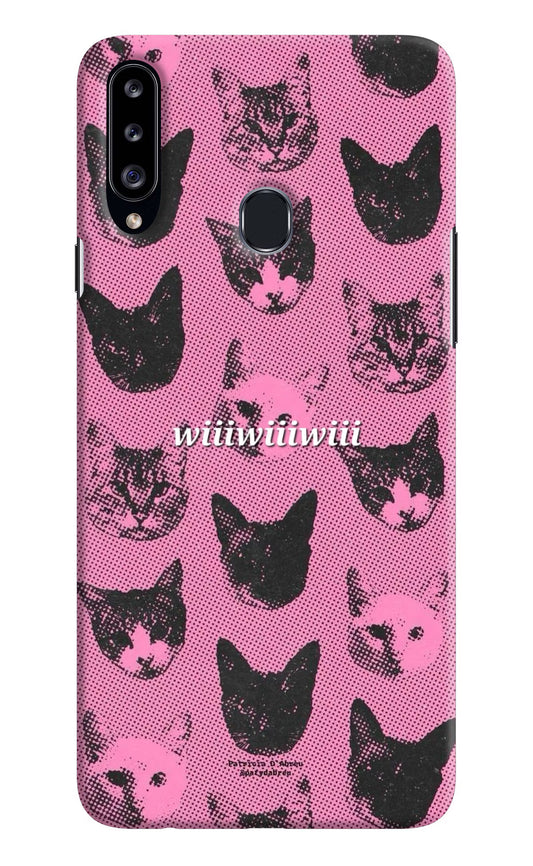 Pink Cats Samsung A20s Back Cover