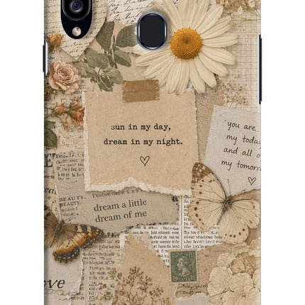 Vintage case Samsung A20s Hard Case Back Cover by Casekaro