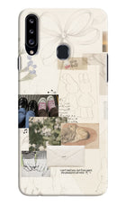 Soft Aesthetic Samsung A20s Hard Case Back Cover by Casekaro