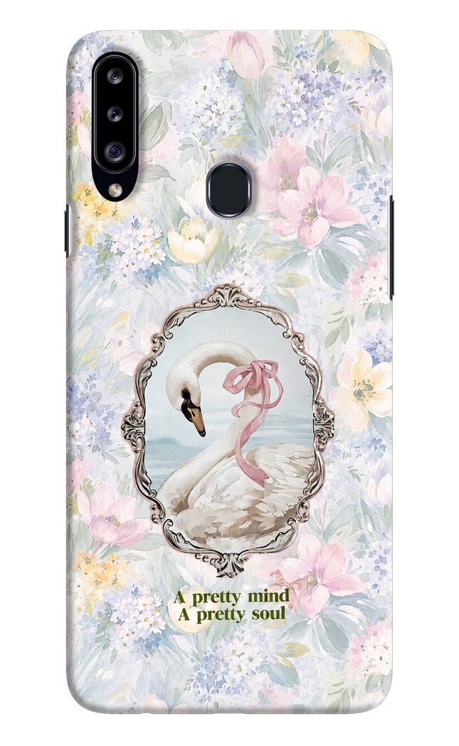 Pretty Mind Pretty Soul Samsung A20s Hard Case Back Cover by Casekaro