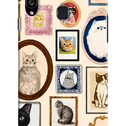Mirror Cats Samsung A20s Hard Case Back Cover by Casekaro