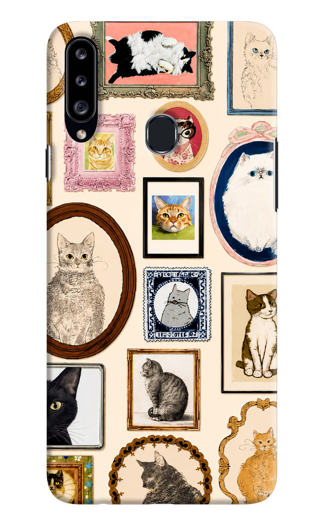 Mirror Cats Samsung A20s Hard Case Back Cover by Casekaro