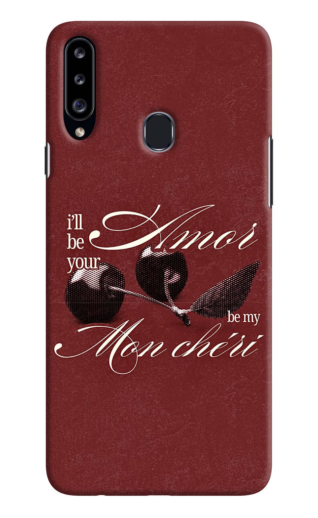 Velvet Cherry Samsung A20s Hard Case Back Cover by Casekaro