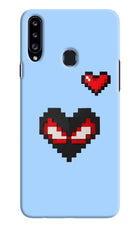 Peter Heart Samsung A20s Hard Case Back Cover by Casekaro