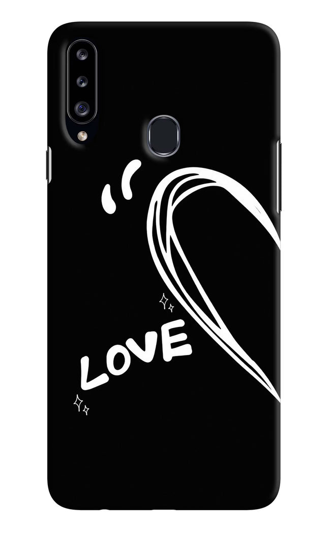 Love Line Samsung A20s Hard Case Back Cover by Casekaro