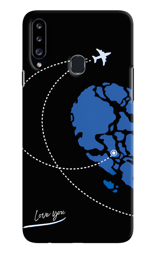 Love Orbit Samsung A20s Hard Case Back Cover by Casekaro