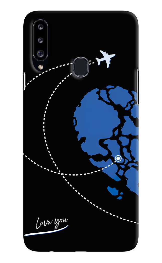Love Orbit Samsung A20s Hard Case Back Cover by Casekaro
