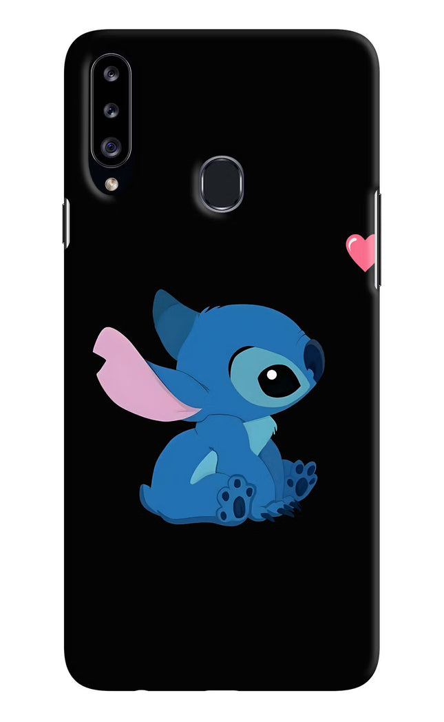 Stitch Crush Samsung A20s Hard Case Back Cover by Casekaro