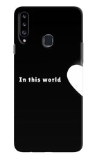 This World Samsung A20s Hard Case Back Cover by Casekaro