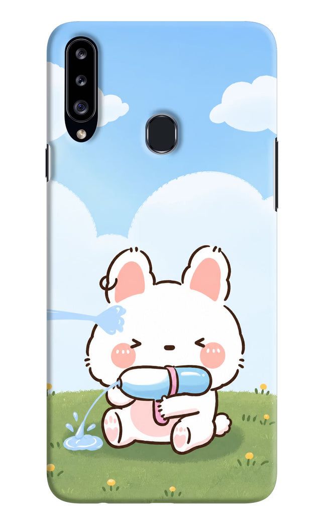 Bunny Treat Samsung A20s Hard Case Back Cover by Casekaro