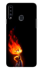 Ember Flame Samsung A20s Hard Case Back Cover by Casekaro