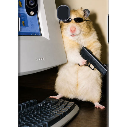 Hacker Hamster Samsung A20s Hard Case Back Cover by Casekaro