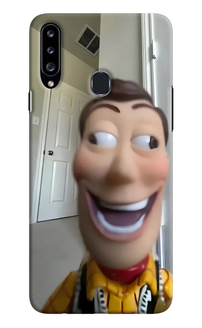 Side Eye Woody Samsung A20s Hard Case Back Cover by Casekaro