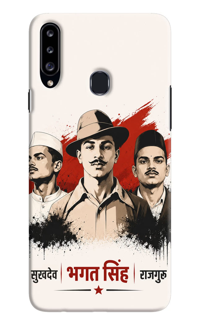 Bhagat Singh Trio Samsung A20s Hard Case Back Cover by Casekaro