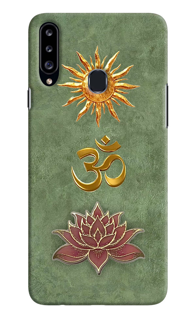 Om & Lotus Samsung A20s Back Cover