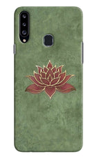 Lotus Grace Samsung A20s Hard Case Back Cover by Casekaro