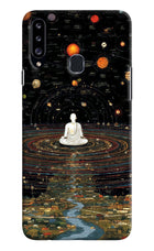 Space Monk Samsung A20s Hard Case Back Cover by Casekaro