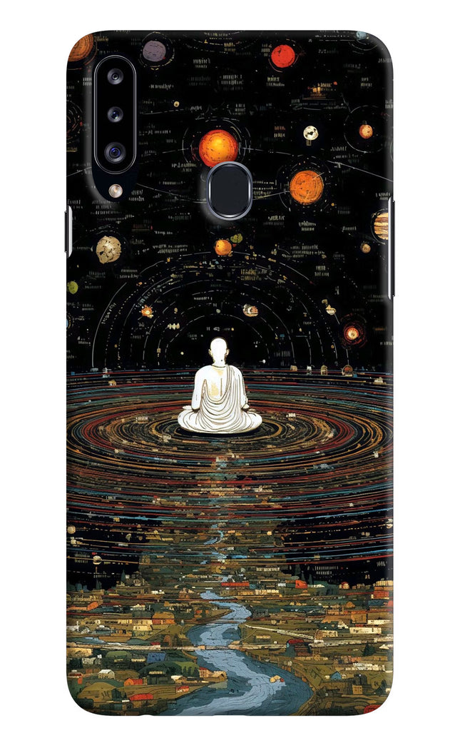 Space Monk Samsung A20s Hard Case Back Cover by Casekaro