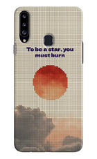 Pixel Sun Samsung A20s Hard Case Back Cover by Casekaro