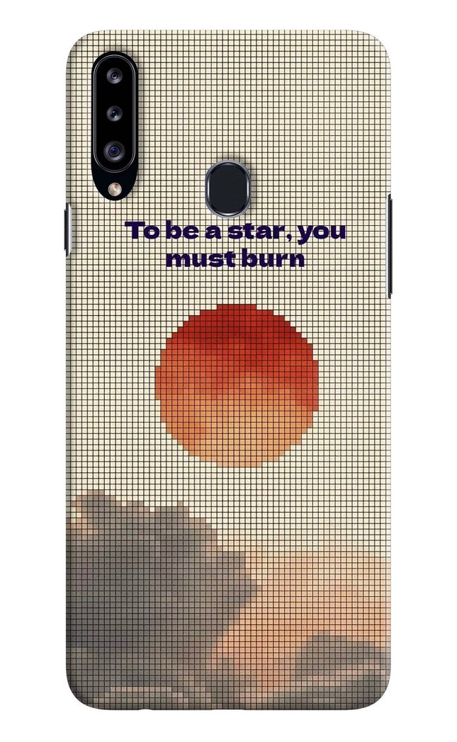 Pixel Sun Samsung A20s Hard Case Back Cover by Casekaro
