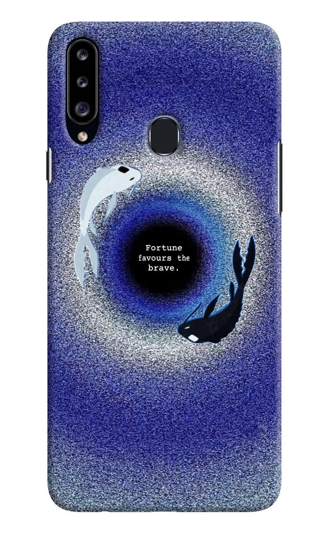 Dark Koi Samsung A20s Hard Case Back Cover by Casekaro