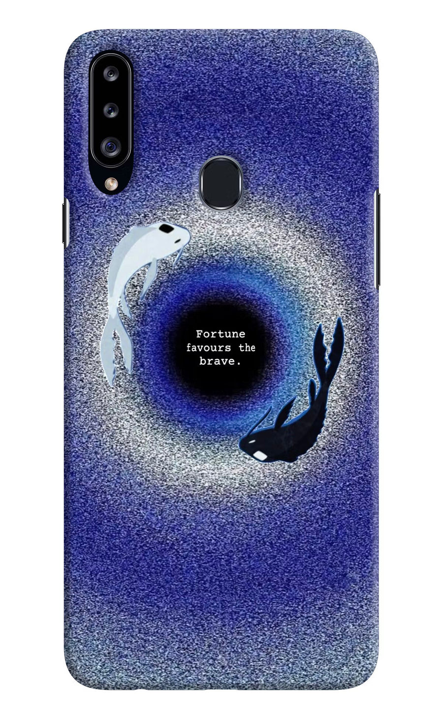 Dark Koi Samsung A20s Back Cover, Hard case