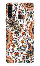 White Mayura Samsung A20s Back Cover