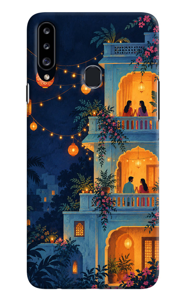 Balcony Glow Samsung A20s Hard Case Back Cover by Casekaro