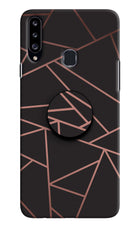 Geometric Pattern Samsung A20s Pop Case by Casekaro