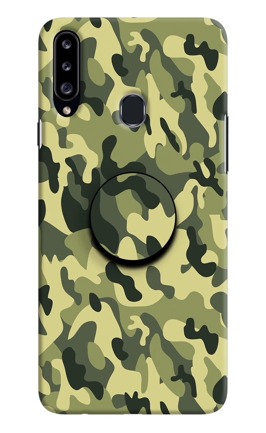 Camouflage Samsung A20s Pop Case by Casekaro