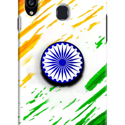 Indian Flag Ashoka Chakra Samsung A20s Pop Case by Casekaro