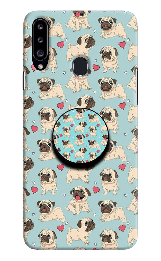 Pug Dog Samsung A20s Pop Case by Casekaro