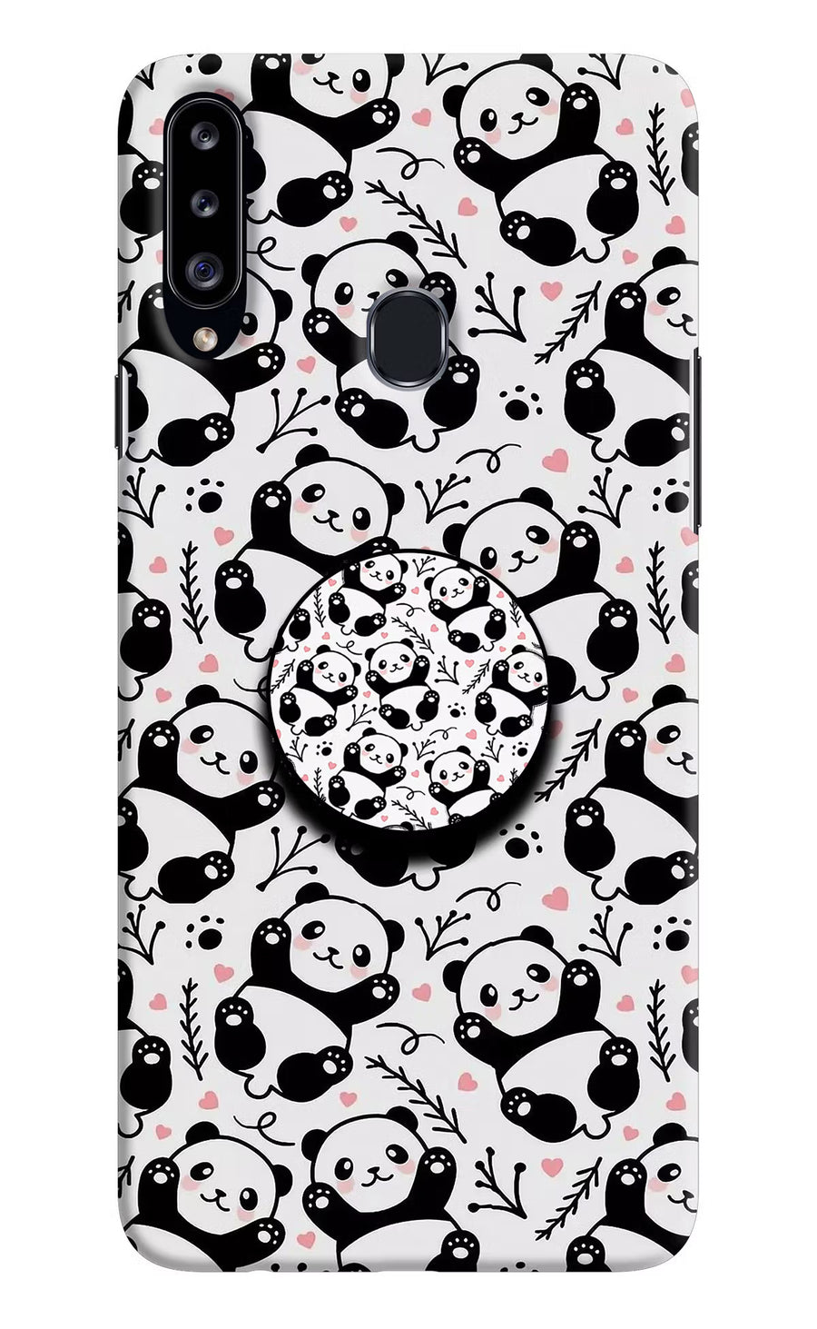 Cute Panda Samsung A20s Pop Case, Hard case