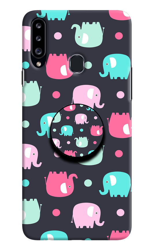 Baby Elephants Samsung A20s Pop Case by Casekaro