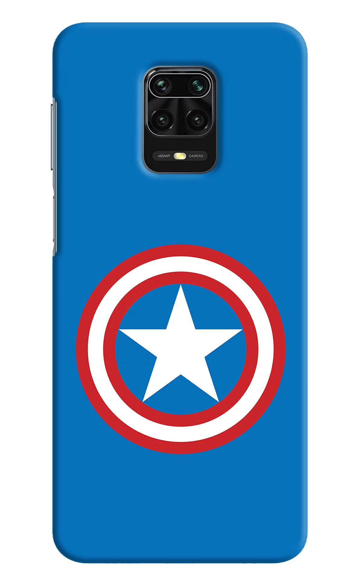 Captain America Logo Redmi Note 9 Pro/Pro Max Hard Case Back Cover by Casekaro
